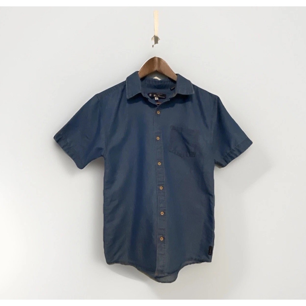 Ben Sherman Youth XL 16 Chambray Blue Button‎ down Shirt